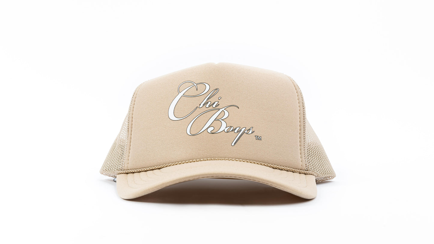ChiBoys Logo Trucker (Sand)