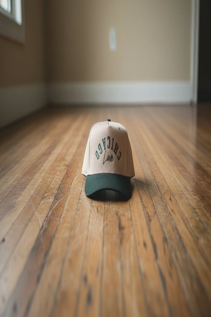 Chicago Love Snapback Two Tone (Tan/Green)