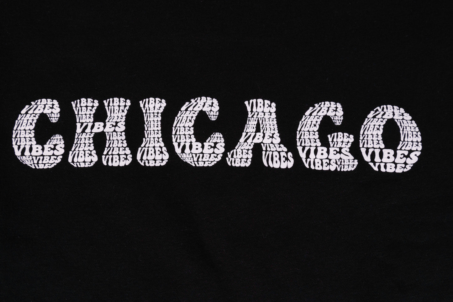 Chicago Vibes Crop Sweatshirt (Black)