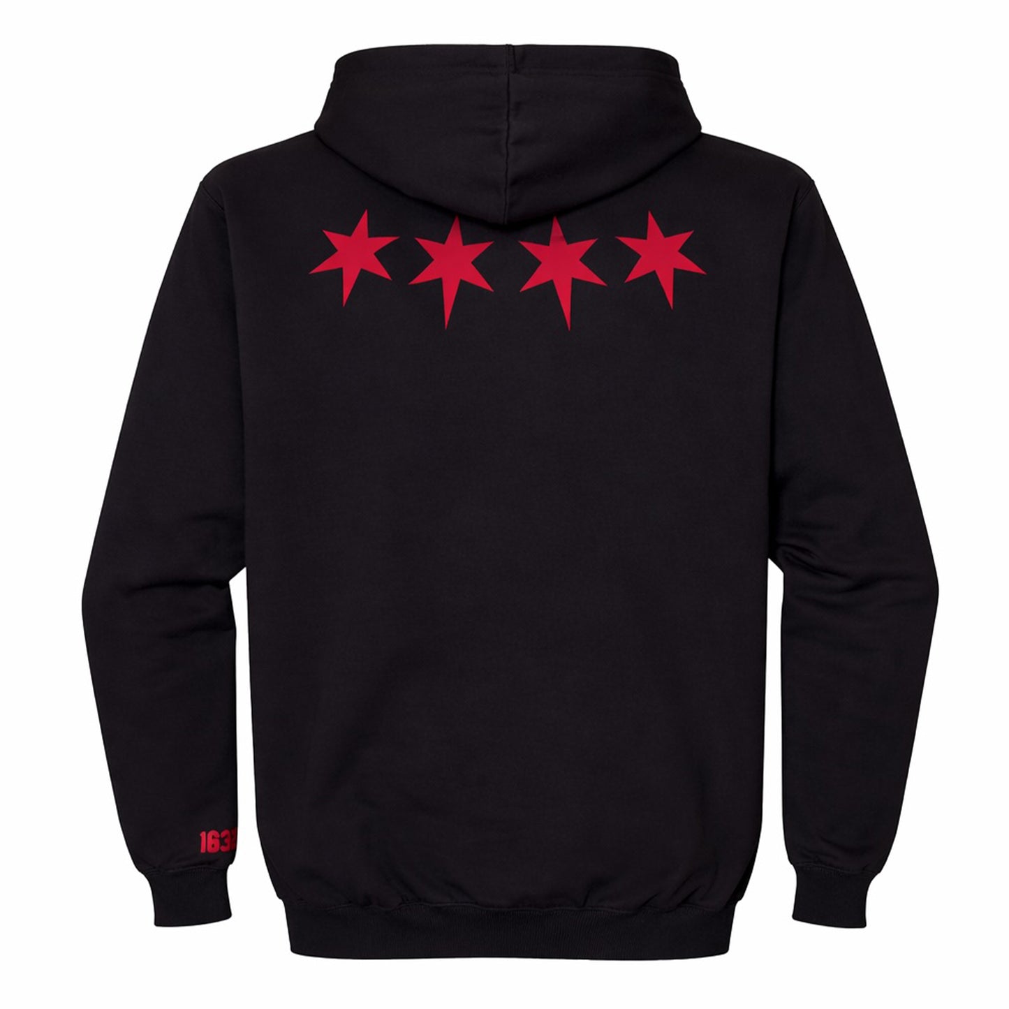 Chicago Block Hoodie (Black/Red)