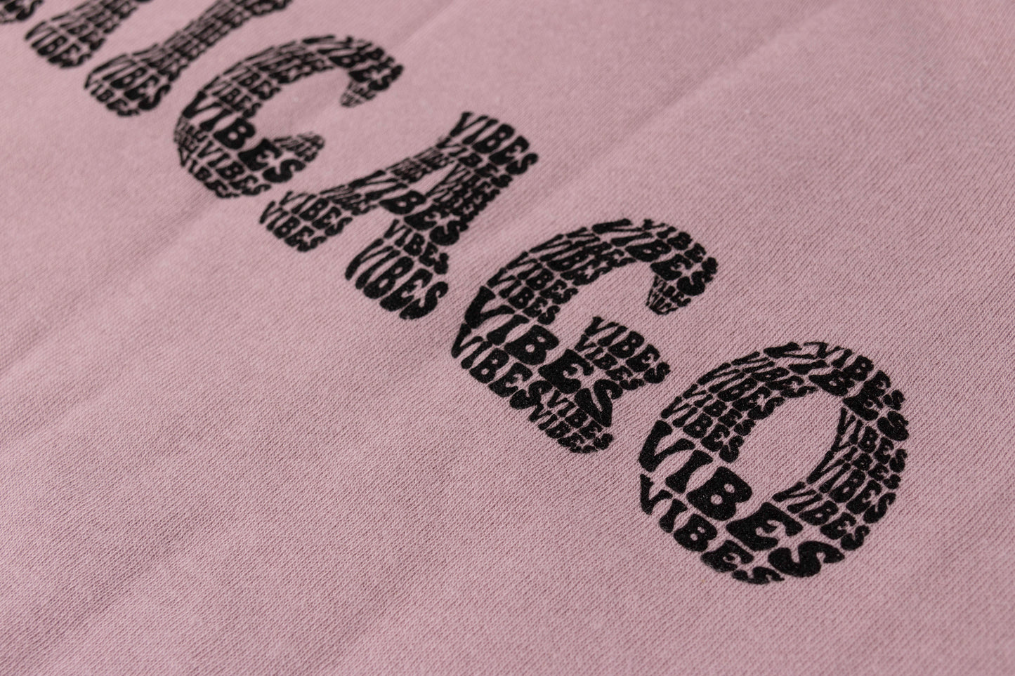 Chicago Vibes Crop Sweatshirt (Blush)