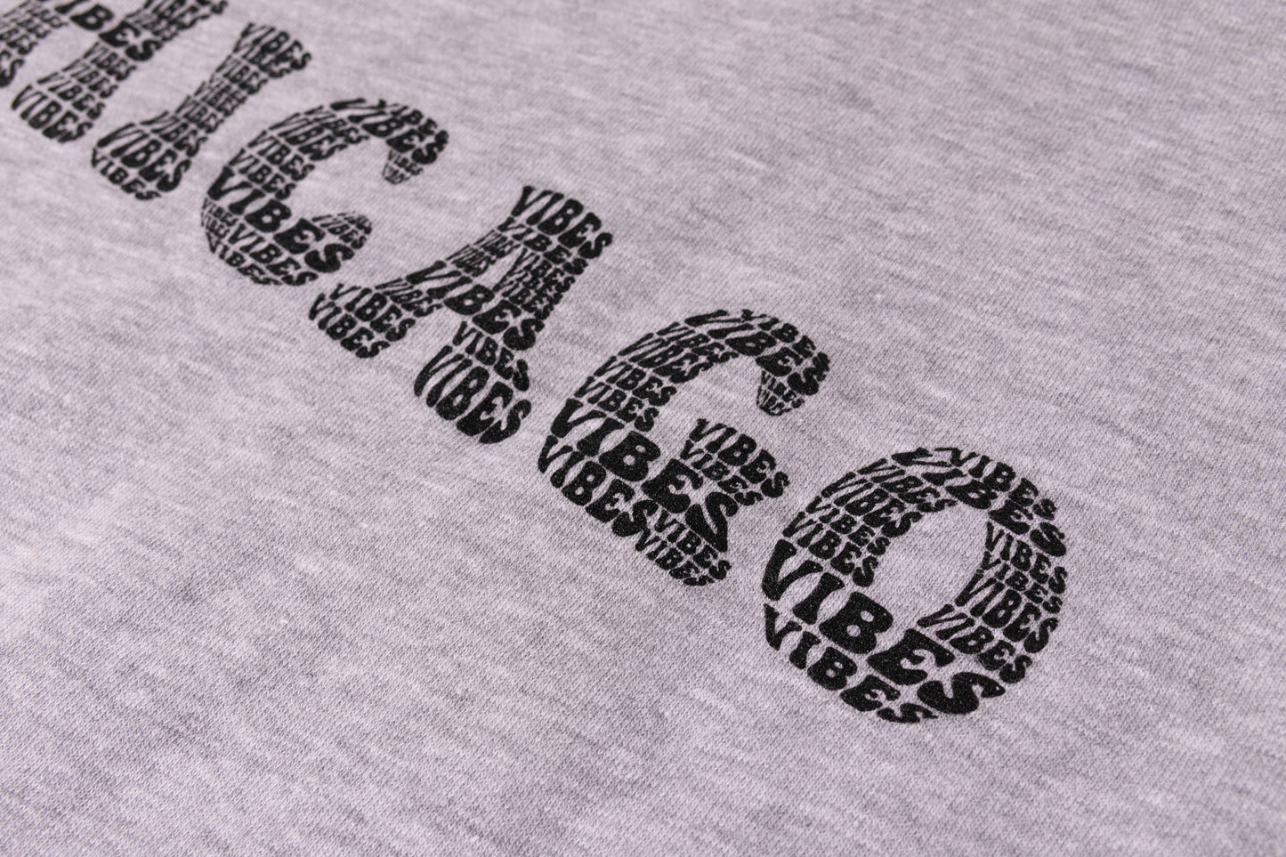 Chicago Vibes Crop Sweatshirt (Grey)
