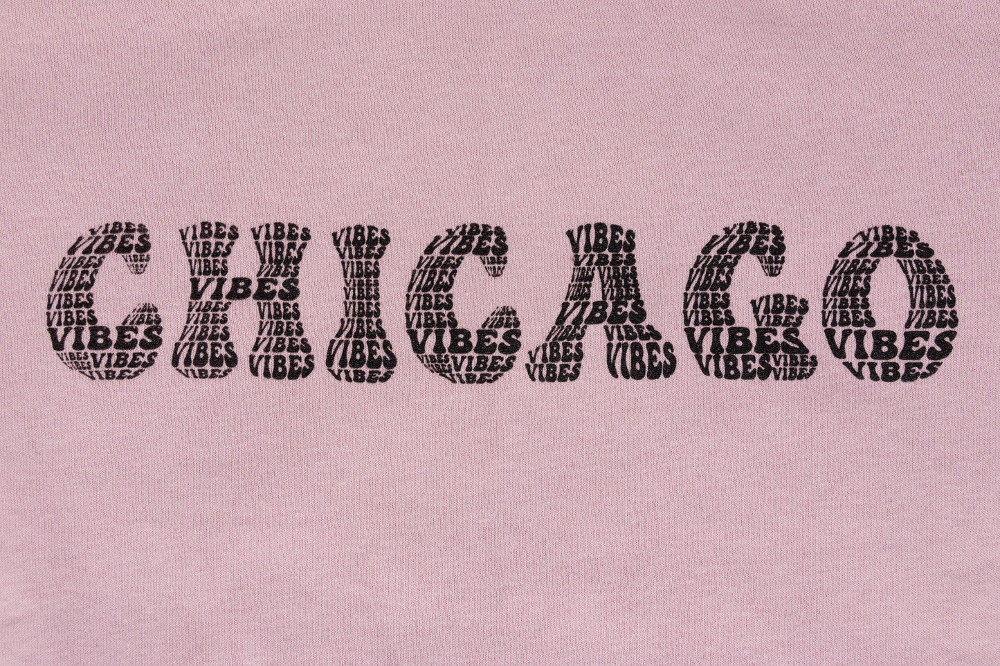 Chicago Vibes Crop Sweatshirt (Blush)