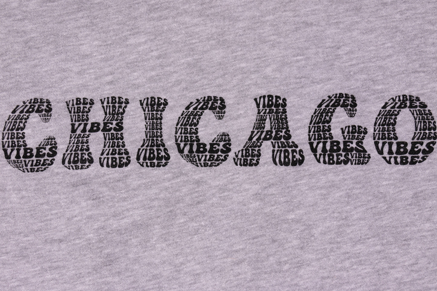 Chicago Vibes Crop Sweatshirt (Grey)