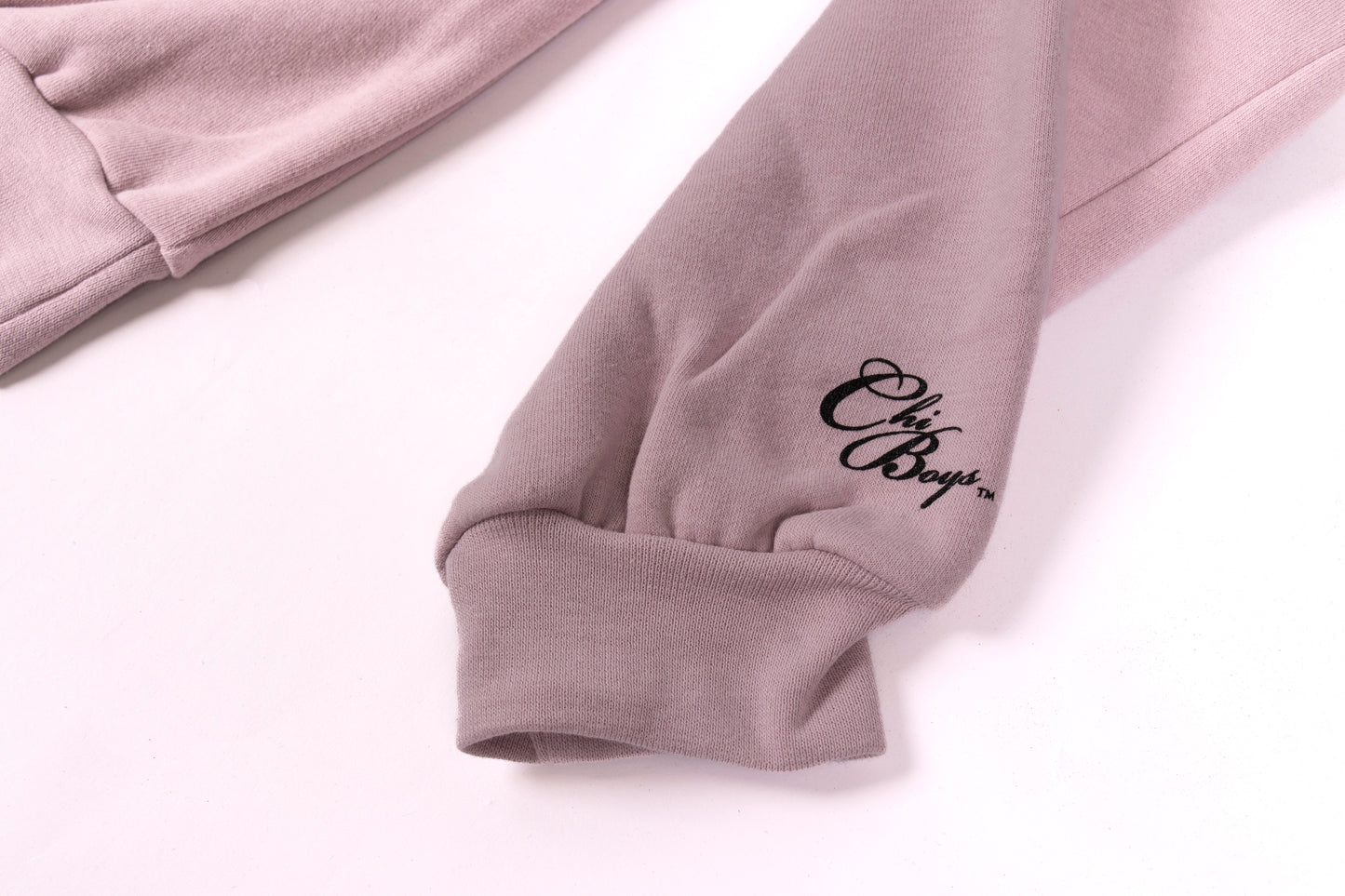 Chicago Vibes Crop Sweatshirt (Blush)