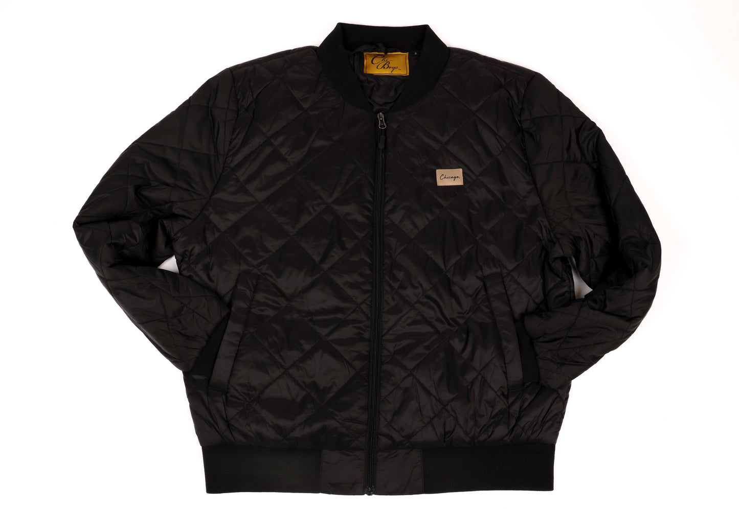 Classy Chicago Period Quilted Jacket (Black)
