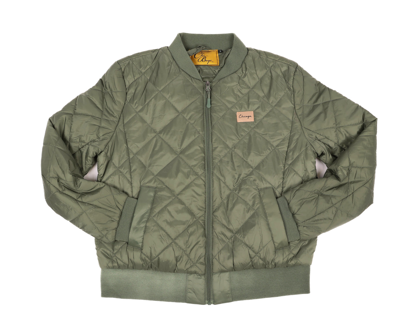Classy Chicago Period Quilted Jacket Women's Cut (Army Green)