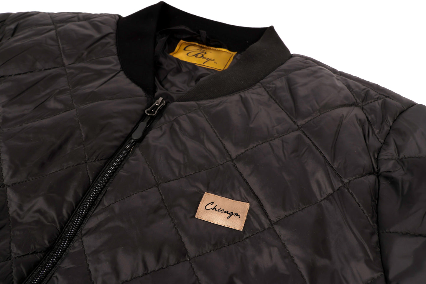 Classy Chicago Period Quilted Jacket (Black)