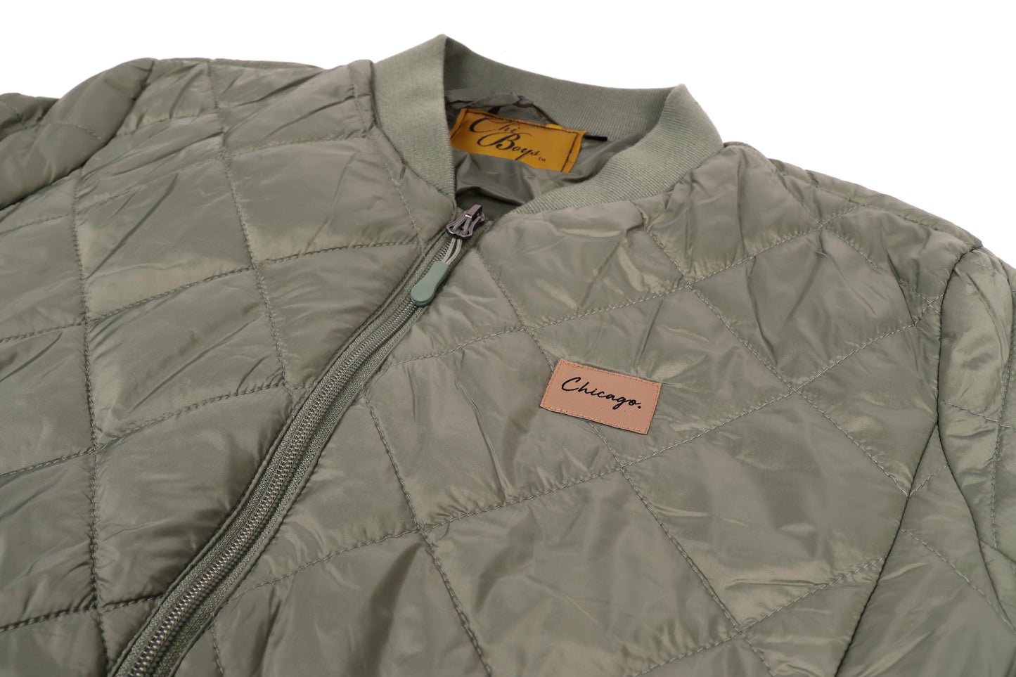 Classy Chicago Period Quilted Jacket Women's Cut (Army Green)