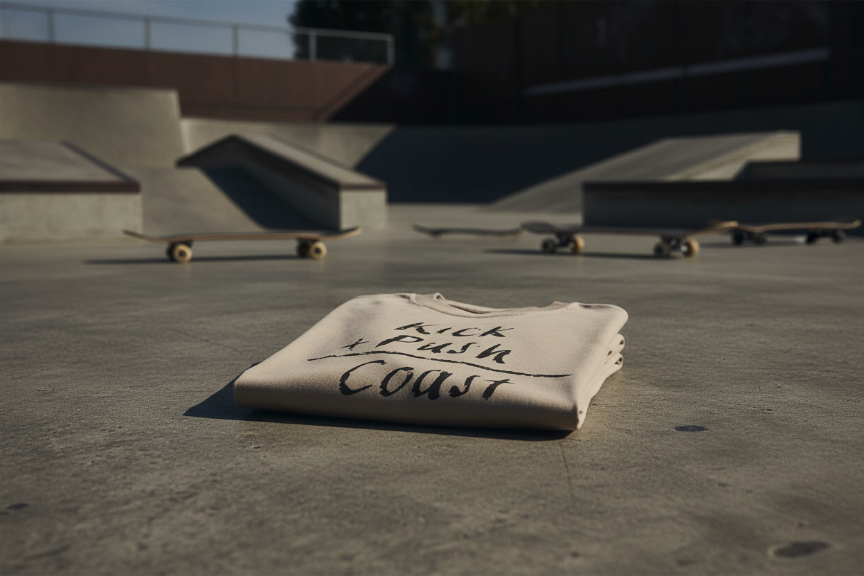 Kick Push Coast Tee (Sandstone)