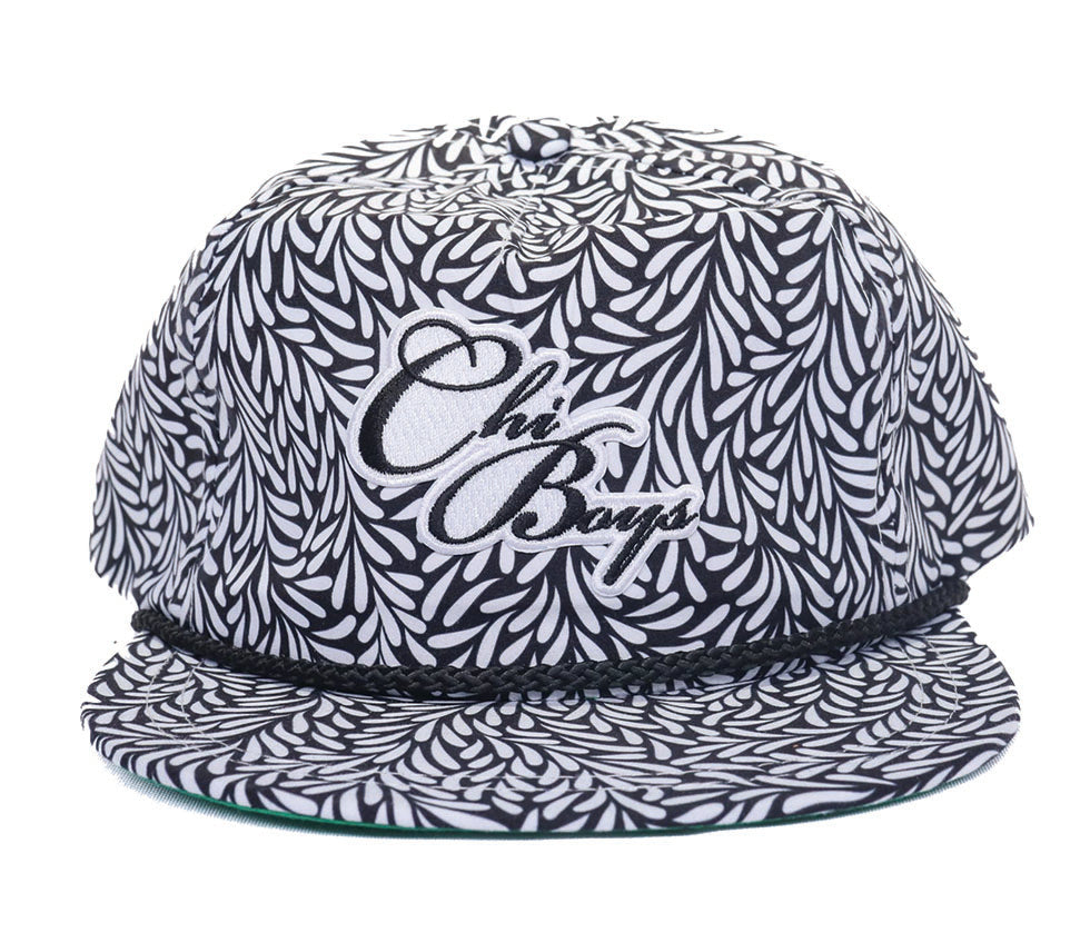 ChiBoys 5 Panel Logo Hat w/ Black Metal Buckle and Eyelet