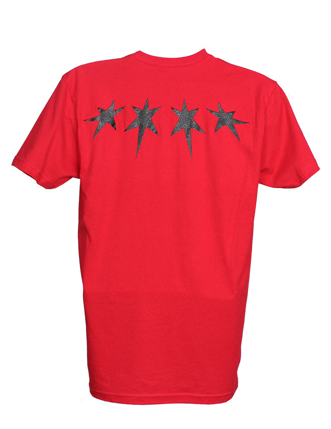 Chicago Block Tee (Red/Black)