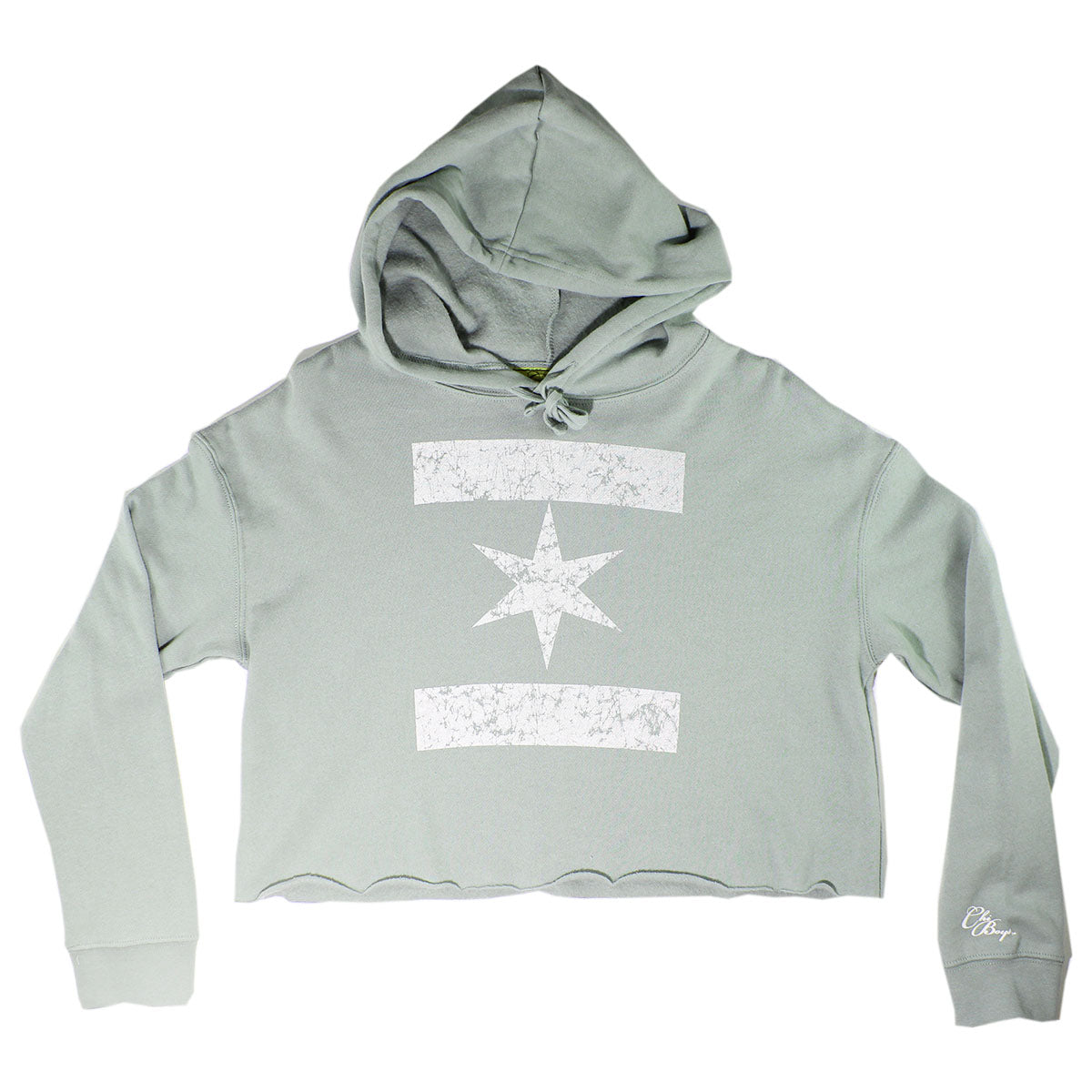 We Are One Star Crop Top (Sage)