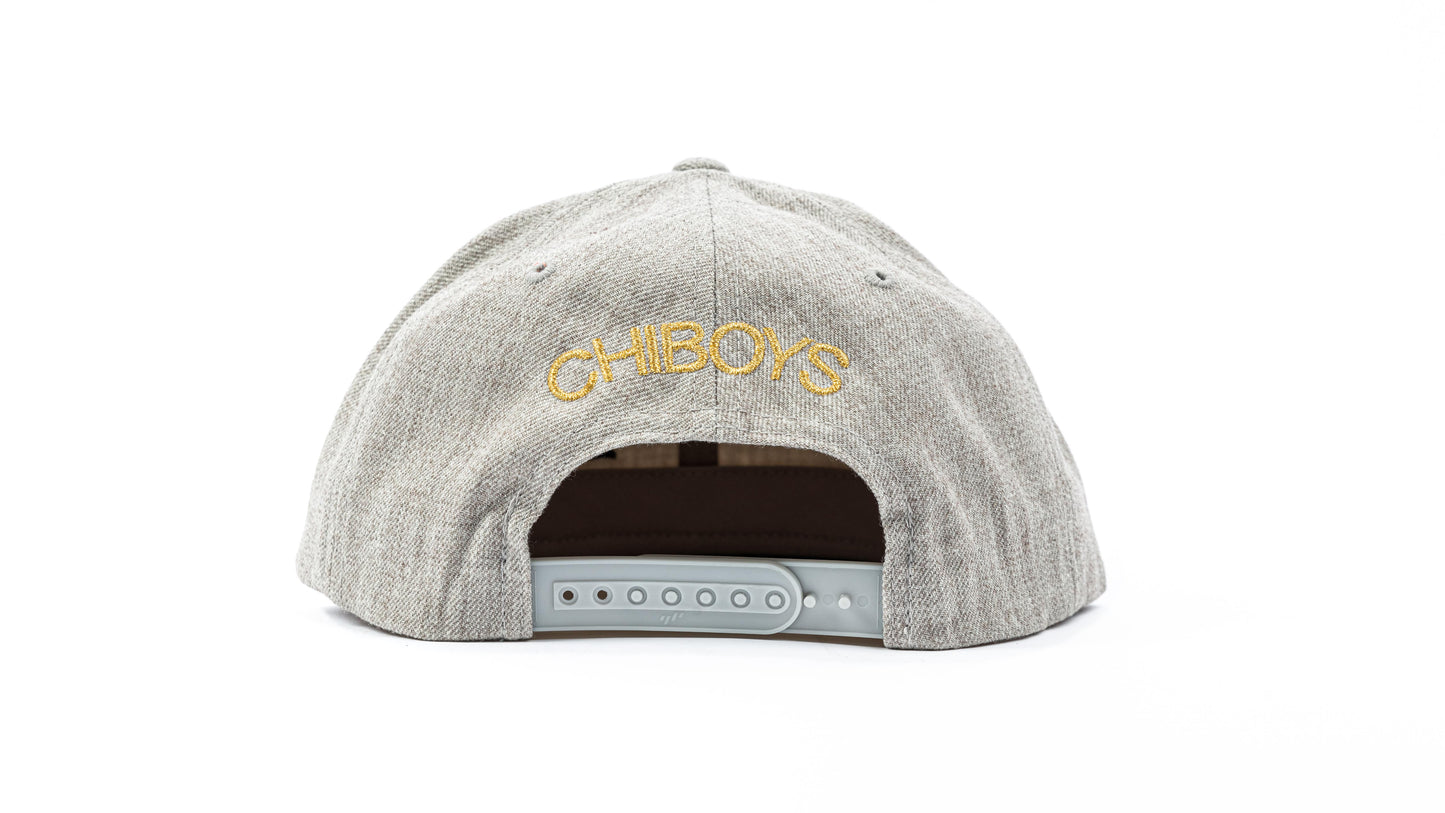 Old English Chicago Snapback (Cement grey)