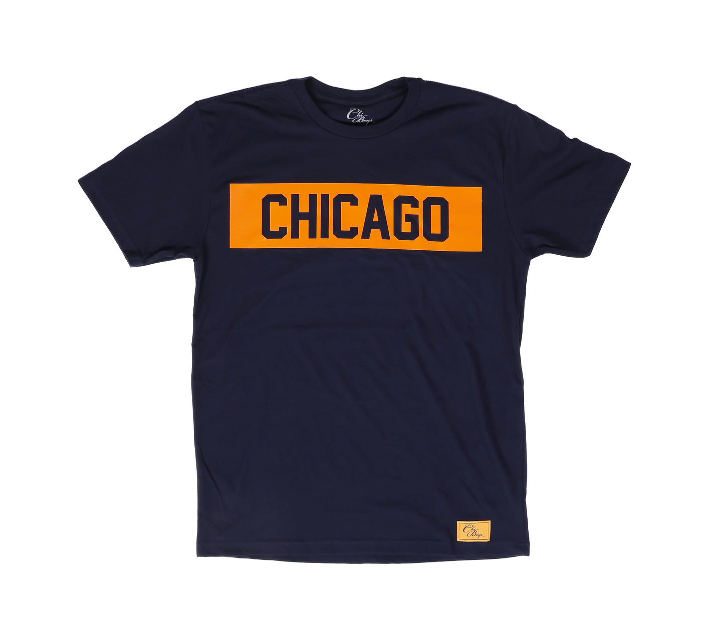 Chicago Block Tee (Navy/Orange)