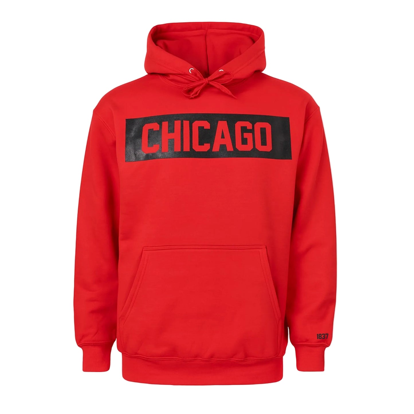 Chicago Block Hoodie (Red/Black)