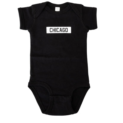 Chicago Block Onesie (Black)