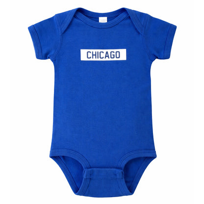Chicago Block Onesie (Royal Blue)