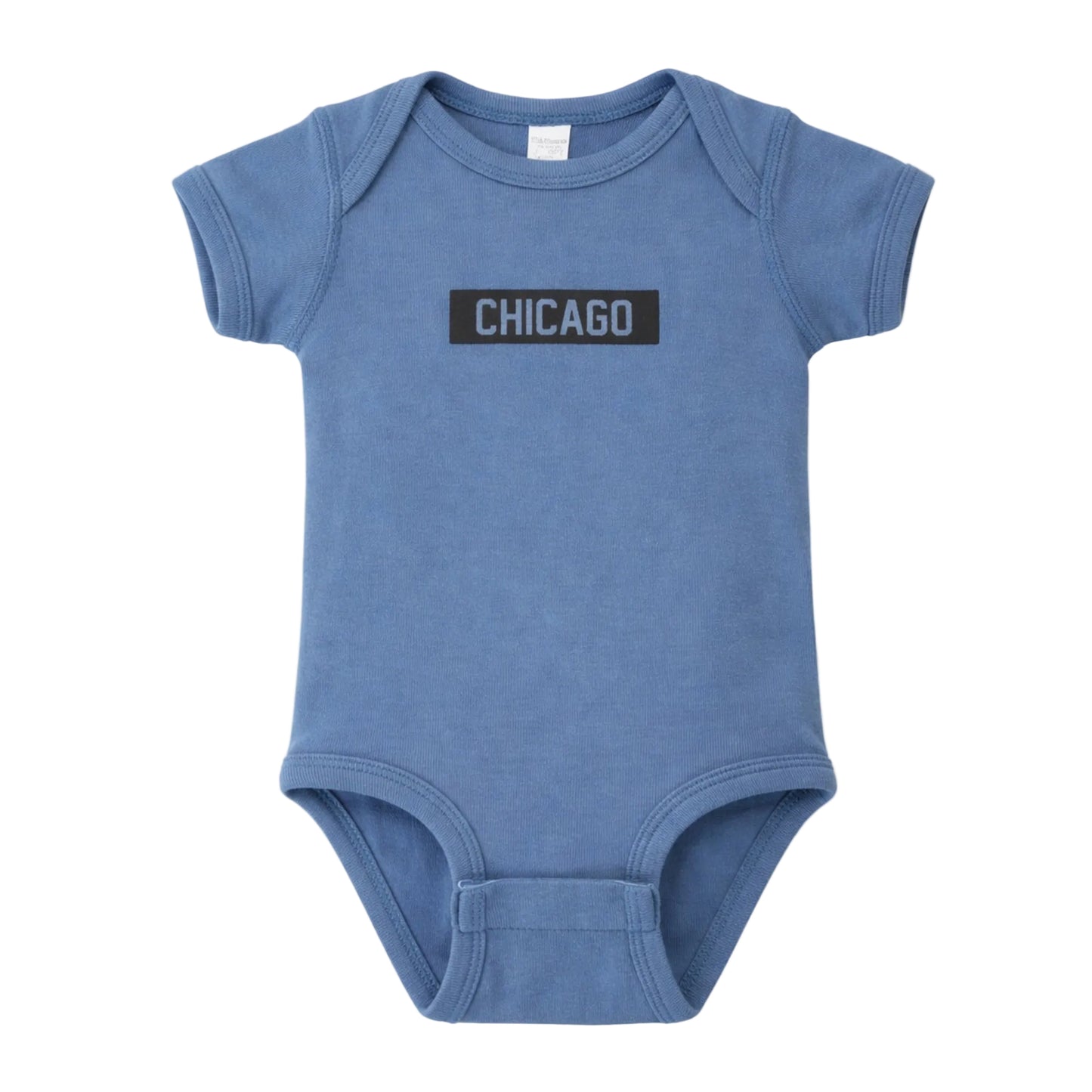 Chicago Block Onesie (Slate Blue)
