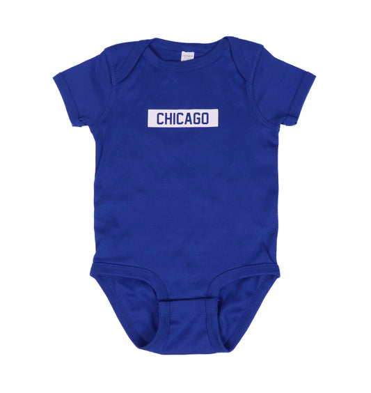 Chicago Block Onesie (Blue)