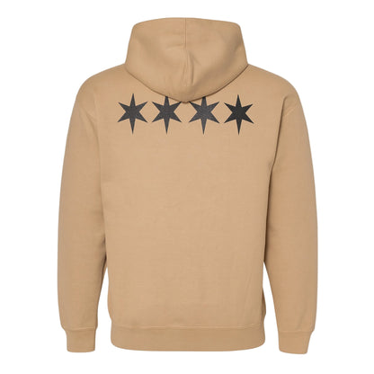 Chicago Block Hoodie (Tan/Black)