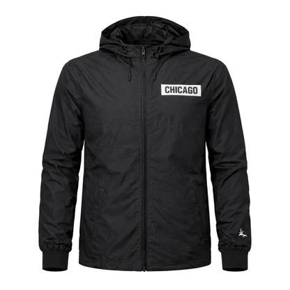 Chicago Block Windbreaker (Black)