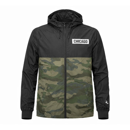 Chicago Block Windbreaker (Army/Black)