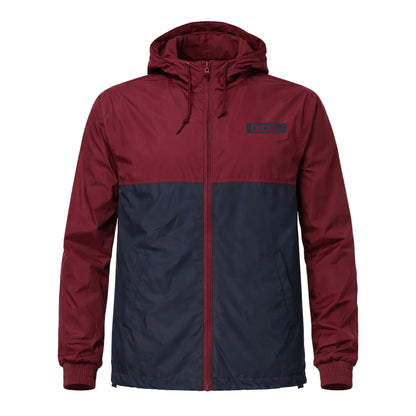Chicago Block Windbreaker (Navy/Burgundy)