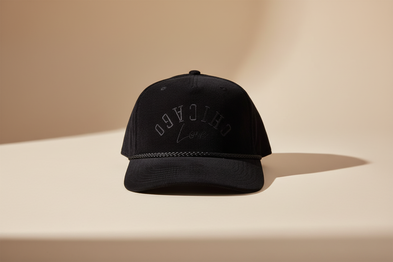 Chicago Love Snapback Corduroy (Black Cat)