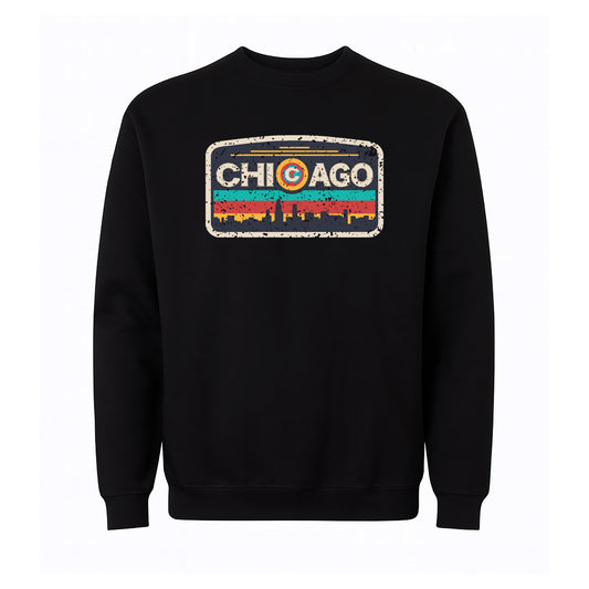 Chicago Surfer Crew (Black)