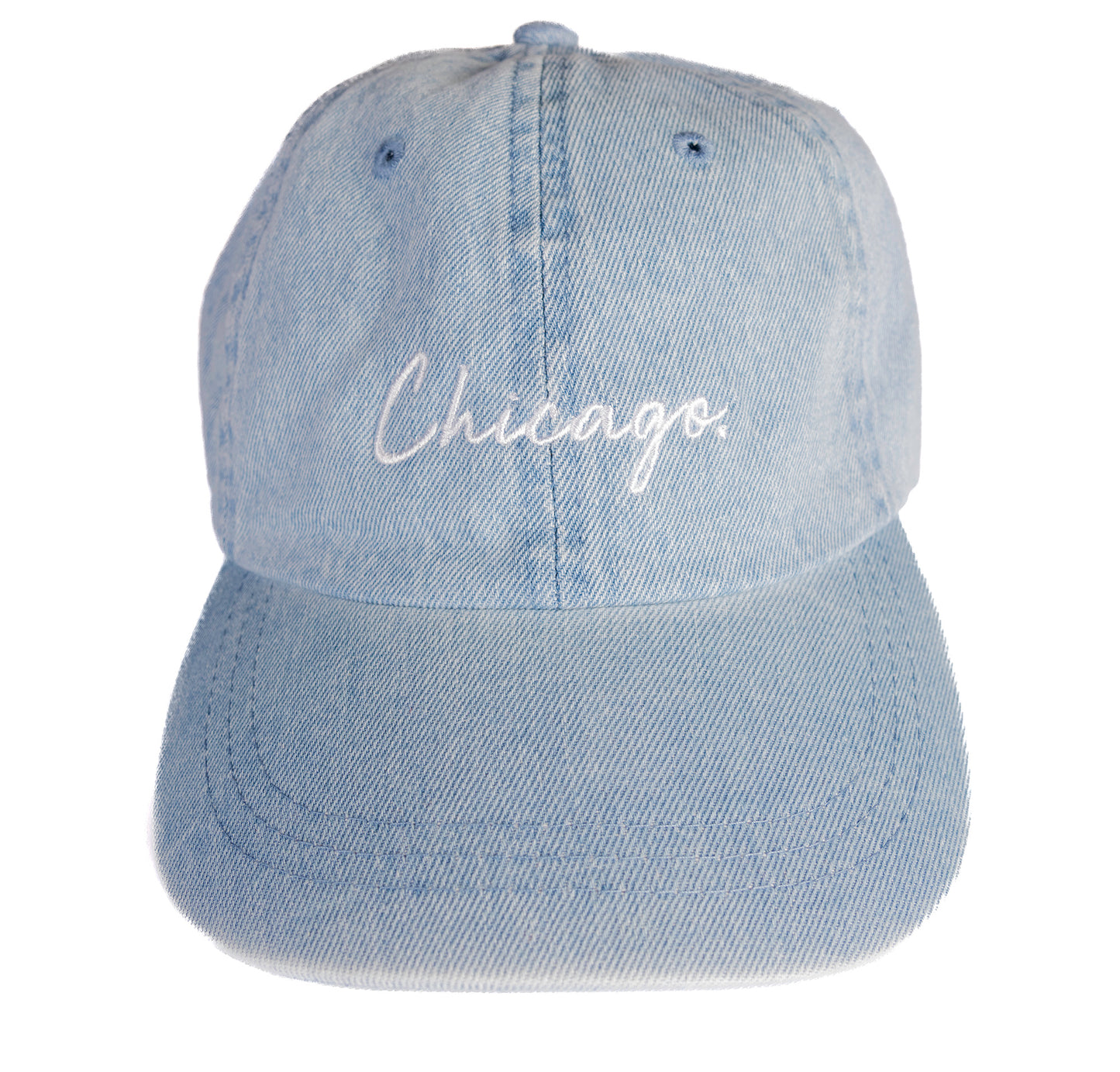 Classy Chicago. Period Dad Hat (Light Denim)