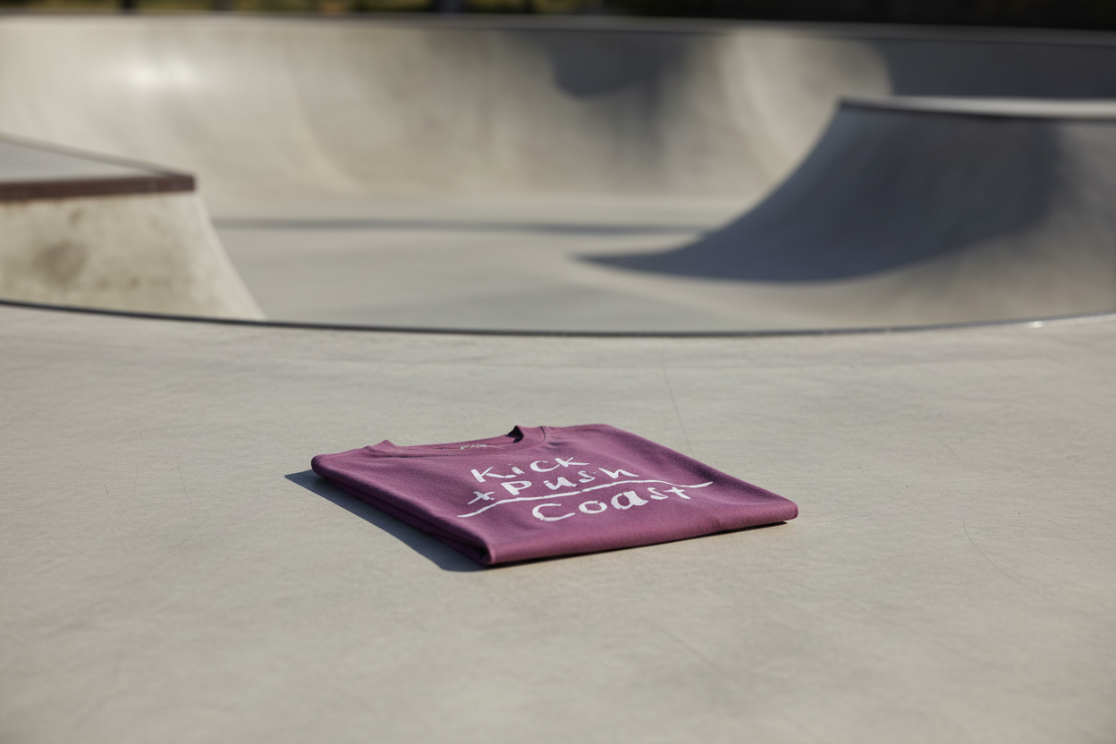 Kick Push Coast Tee (Berry)