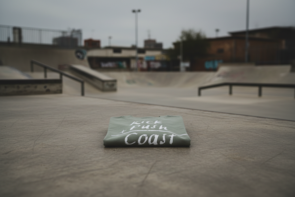 Kick Push Coast Tee (Moss)