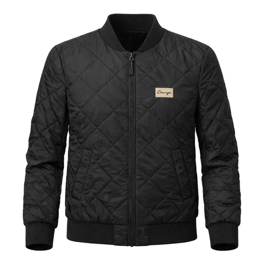 Classy Chicago Period Quilted Jacket (Black)