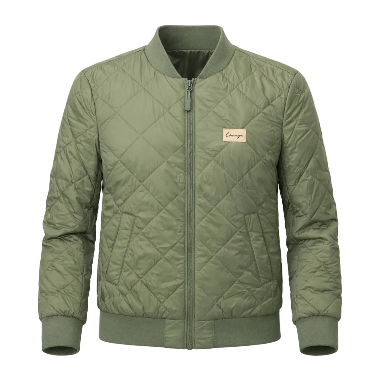 Classy Chicago Period Quilted Jacket Women's Cut (Army Green)