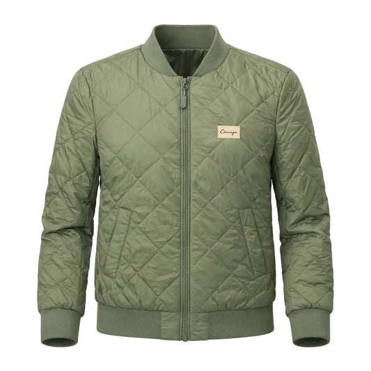 Classy Chicago Period Quilted Jacket Women's Cut (Army Green)