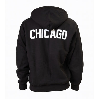 We Are One Star Embroidered Hoodie (Black/White)