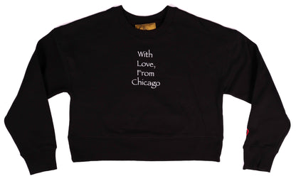 With Love, From Chicago Crop ❤️ (Black)