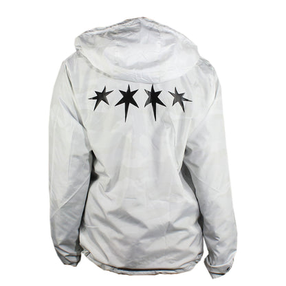 Water Resistant Windbreaker (White Camo)