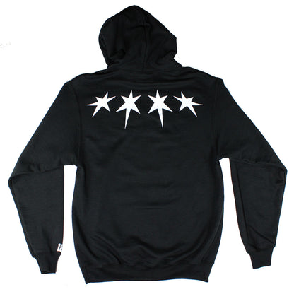 Chicago Block Hoodie (Black/White)