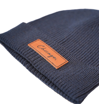 Chicago Period Beanie (Navy)