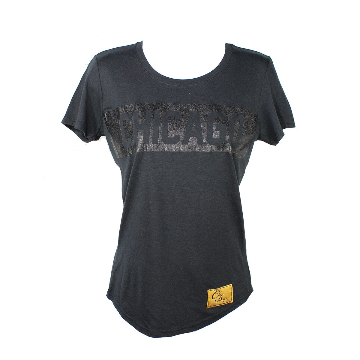 Chicago Block Tee (Blacked Out)-Women's Cut