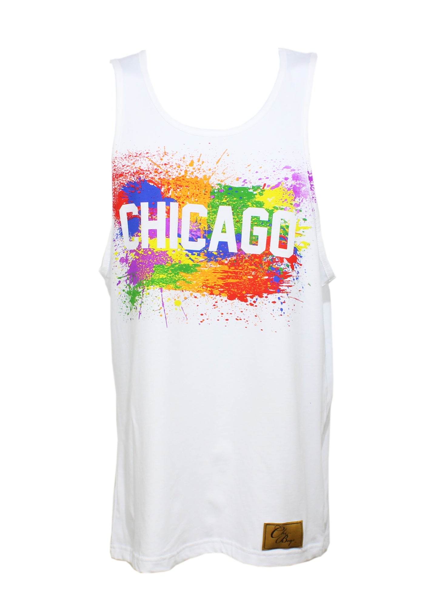 Chicago Splatter Tank Men (White)