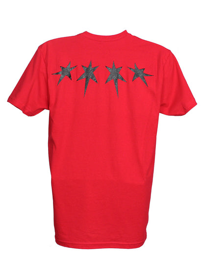 Chicago Block Tee (Red/Black)