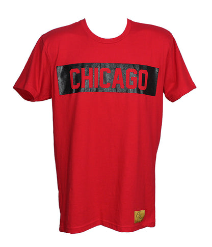 Chicago Block Tee (Red/Black)