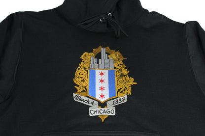 ChiBoys Embroidered Shield Hoodie (Black)