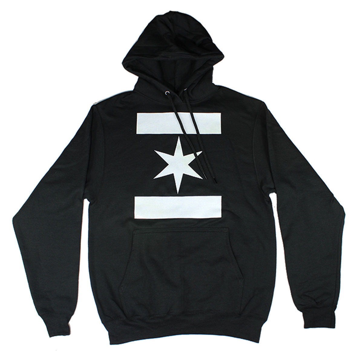 We Are One Star Hoodie (Black/White)