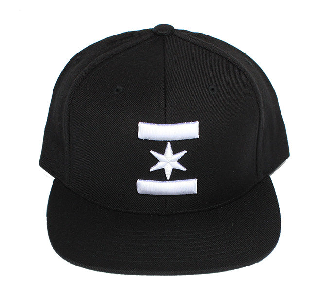 We Are One Star Snapback (Black/White)